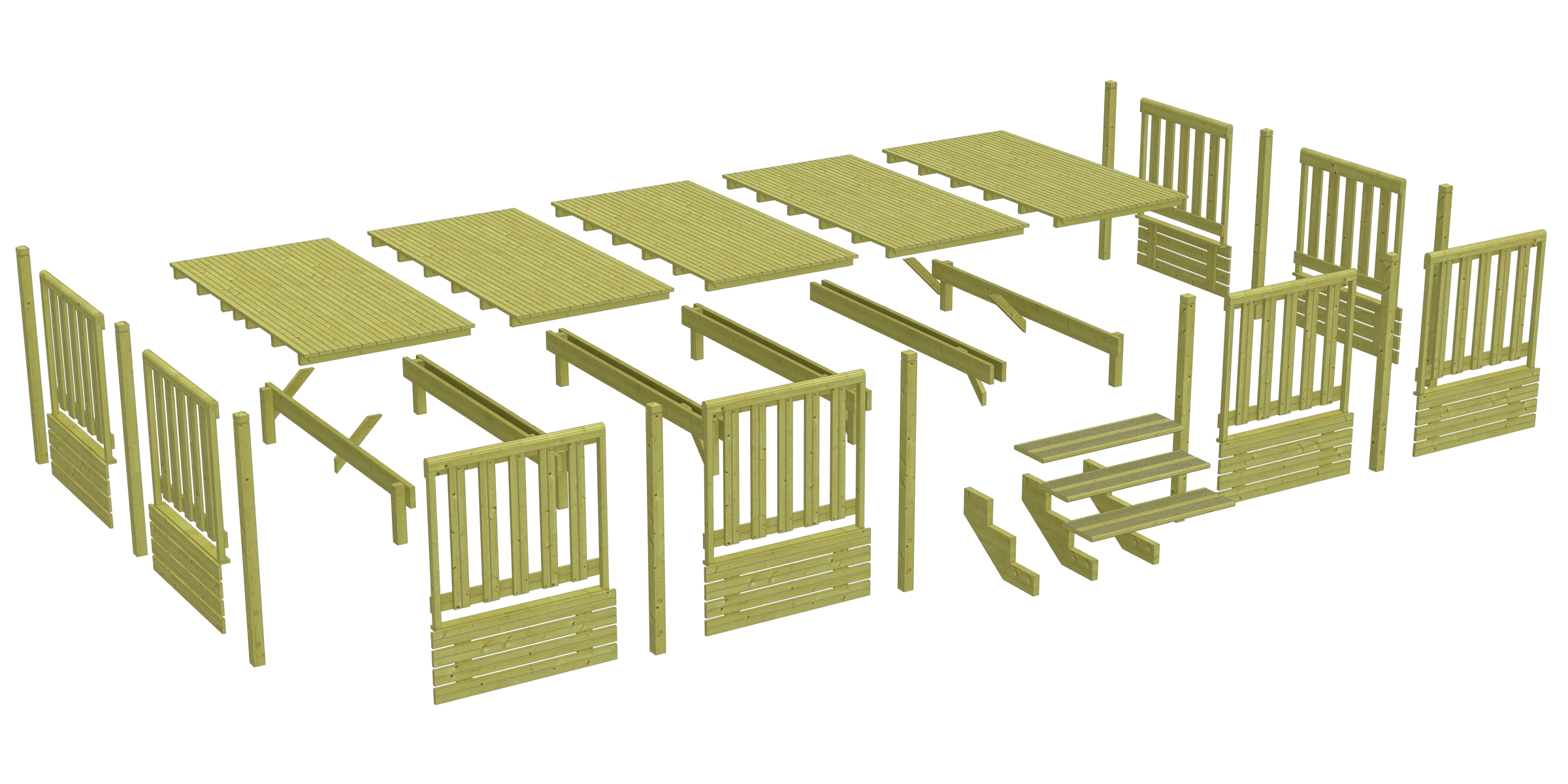 Kit terrasse mobil home prêt à poser