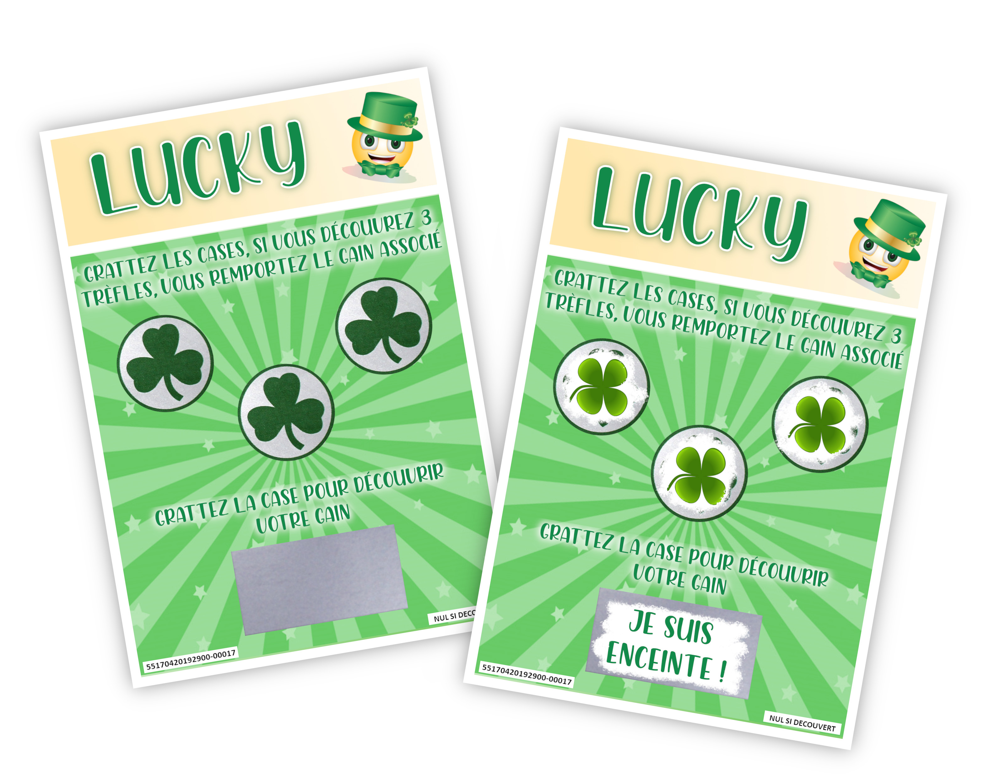 Carte à gratter message au choix Tendance Cadeau