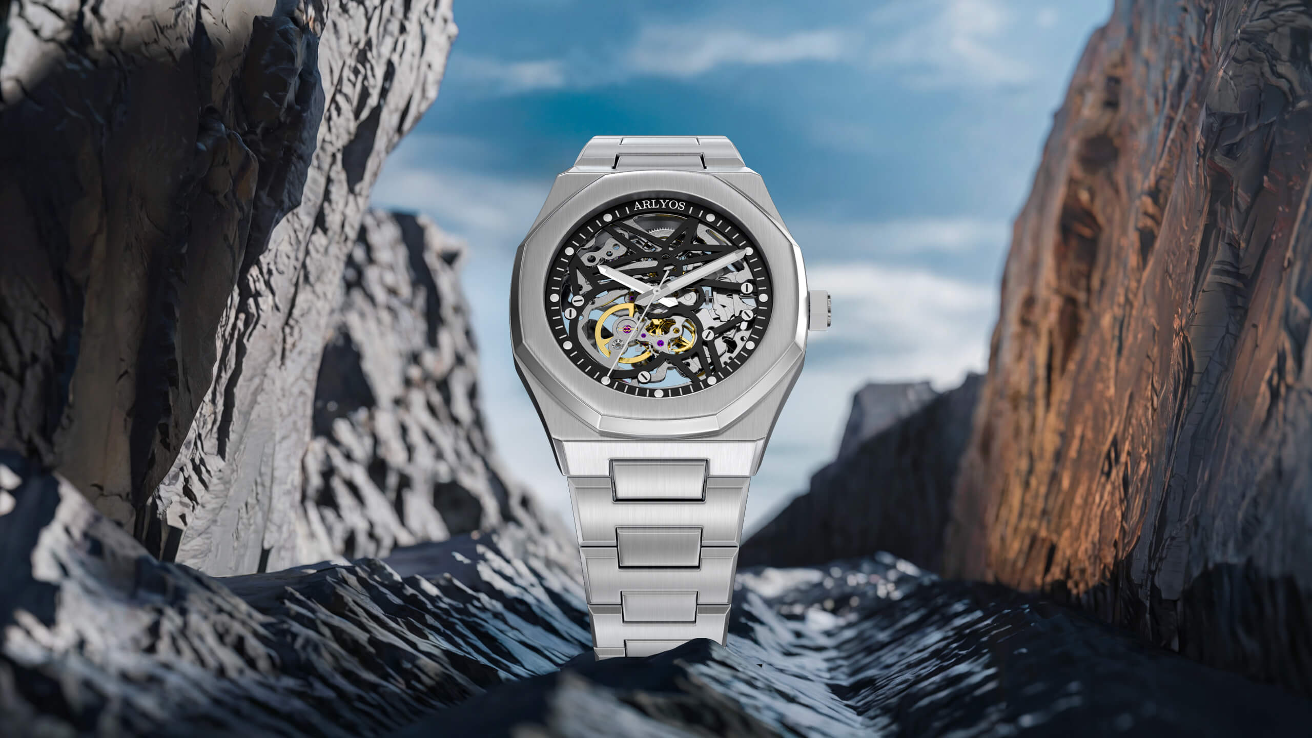 montre squelette