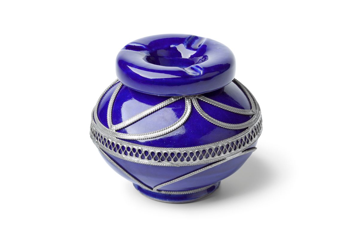 Cendrier marocain bleu