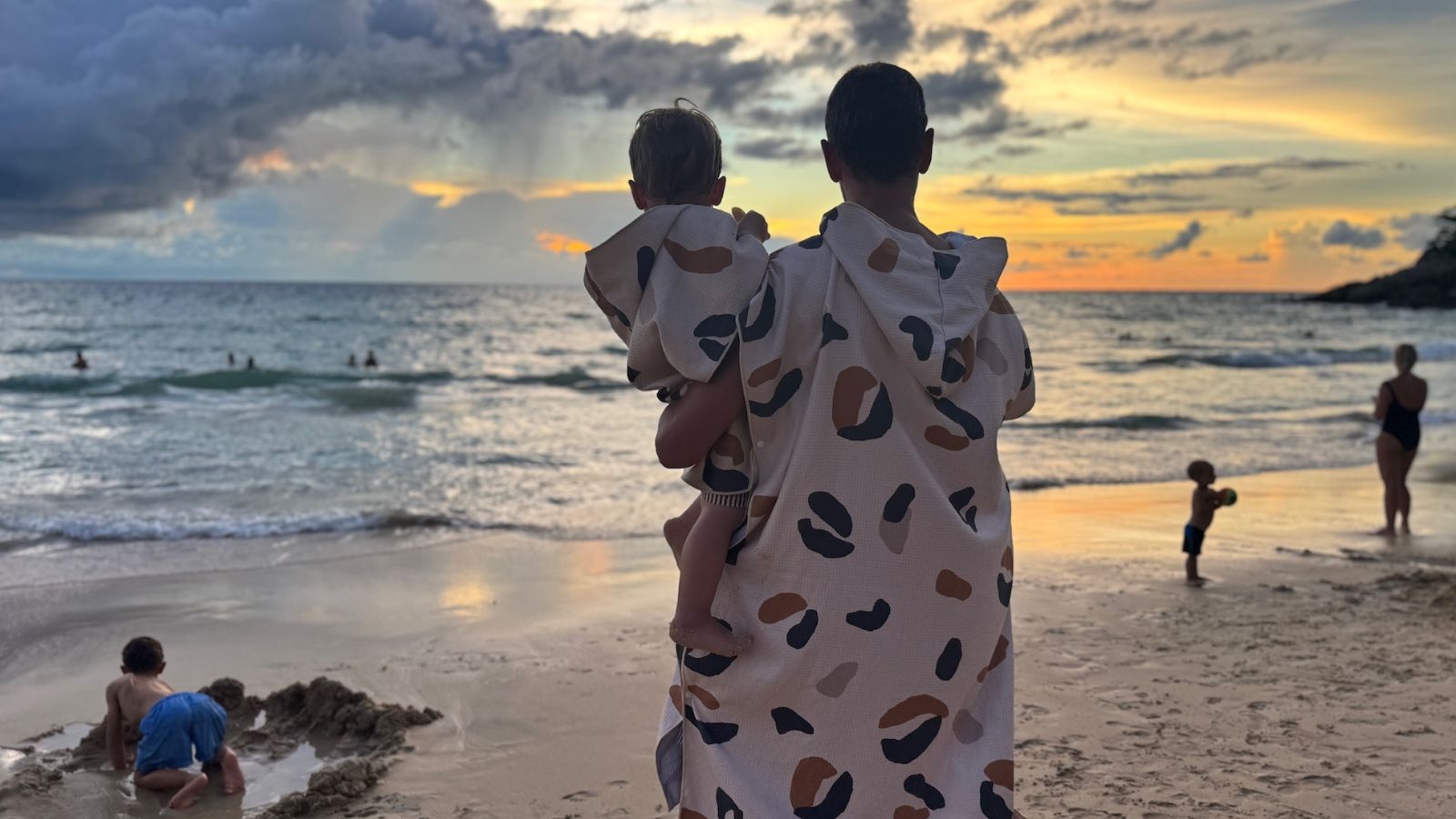 poncho de plage enfant Tropesa