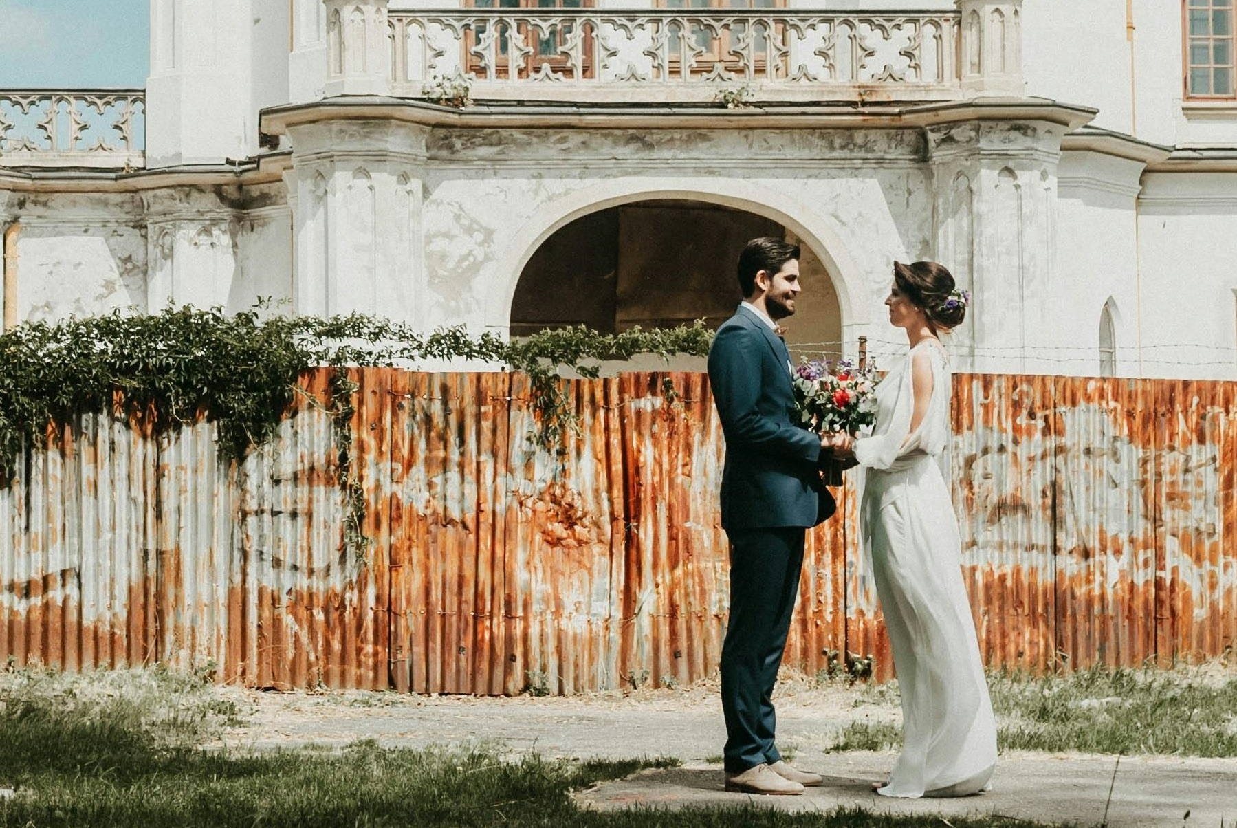 Bohemian wedding dress castle - bohemian wedding
