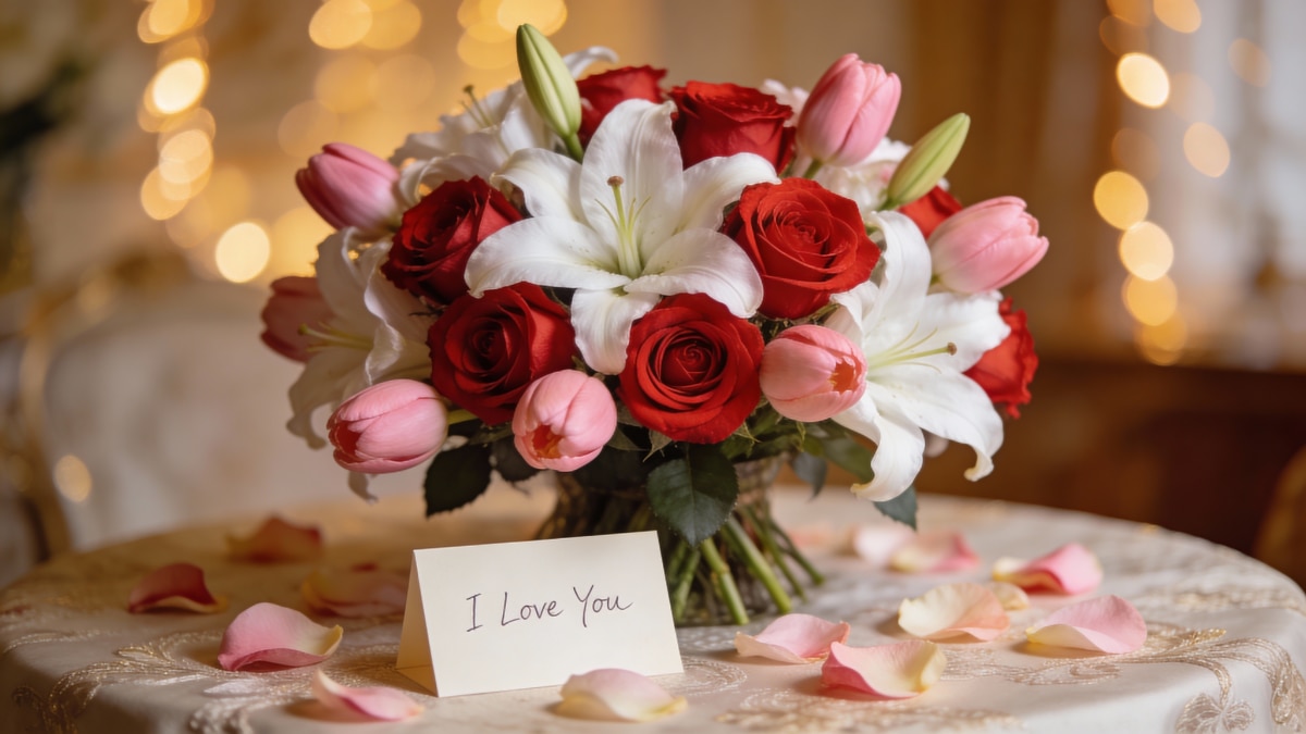 offrir bouquet de fleur saint valentin