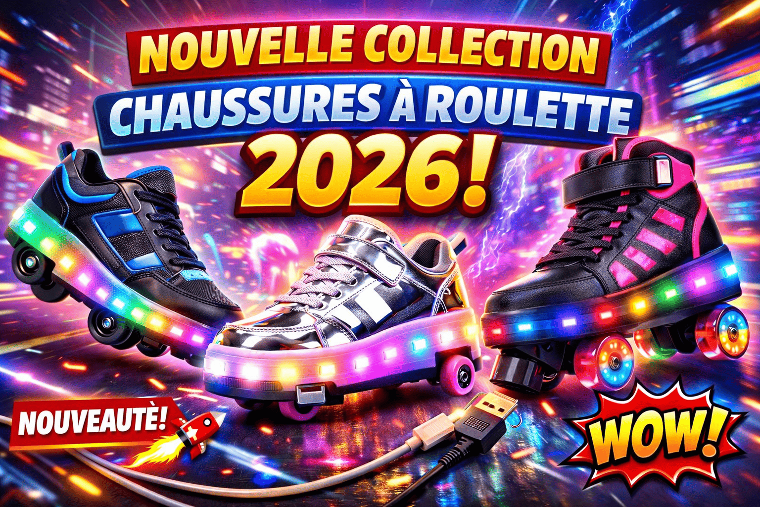Chaussure à roulette et mode
