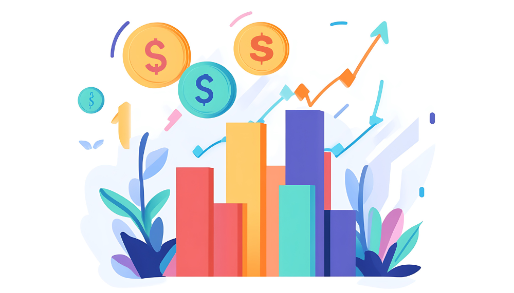 schéma et courbes de gains financiers