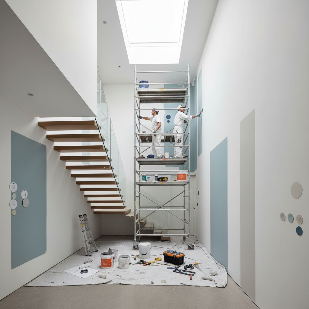 Découvrez les couleurs tendance pour sublimer votre cage d'escalier avec un style moderne et élégant, alliant harmonie et sophistication pour votre intérieur.