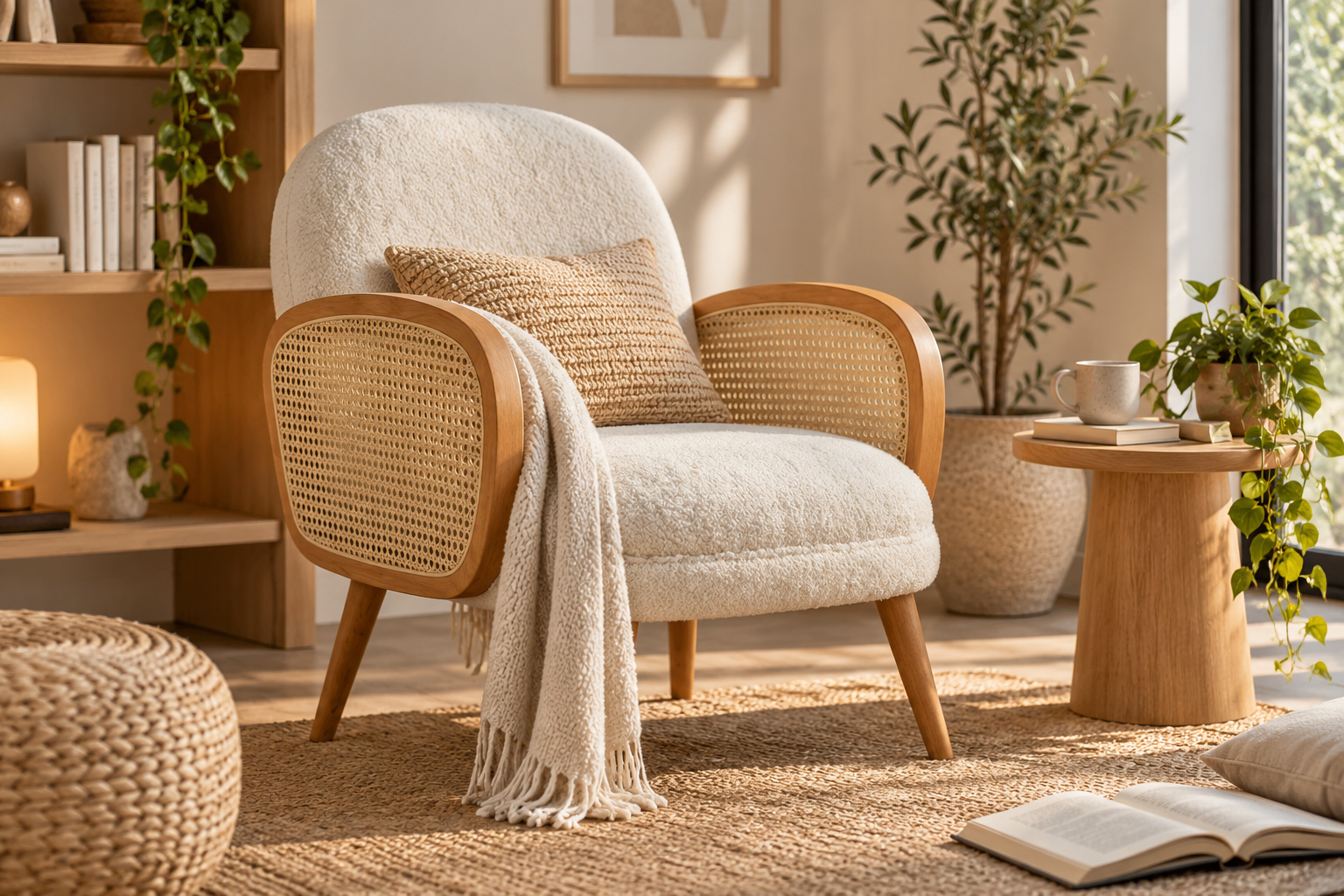 Fauteuil en Rotin