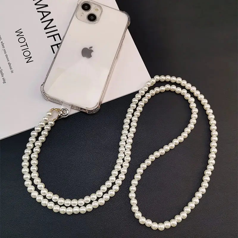 collier de perle pour telephone