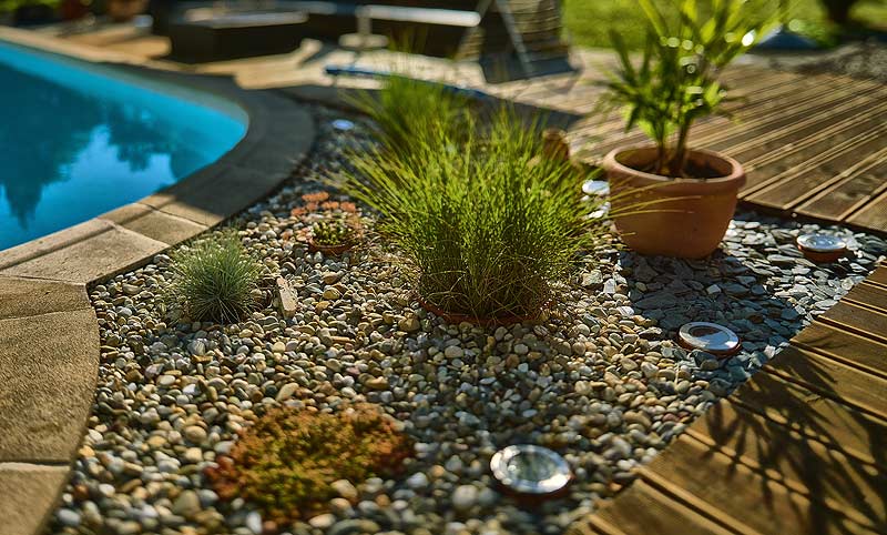 Avantages du gravier dans un jardin.