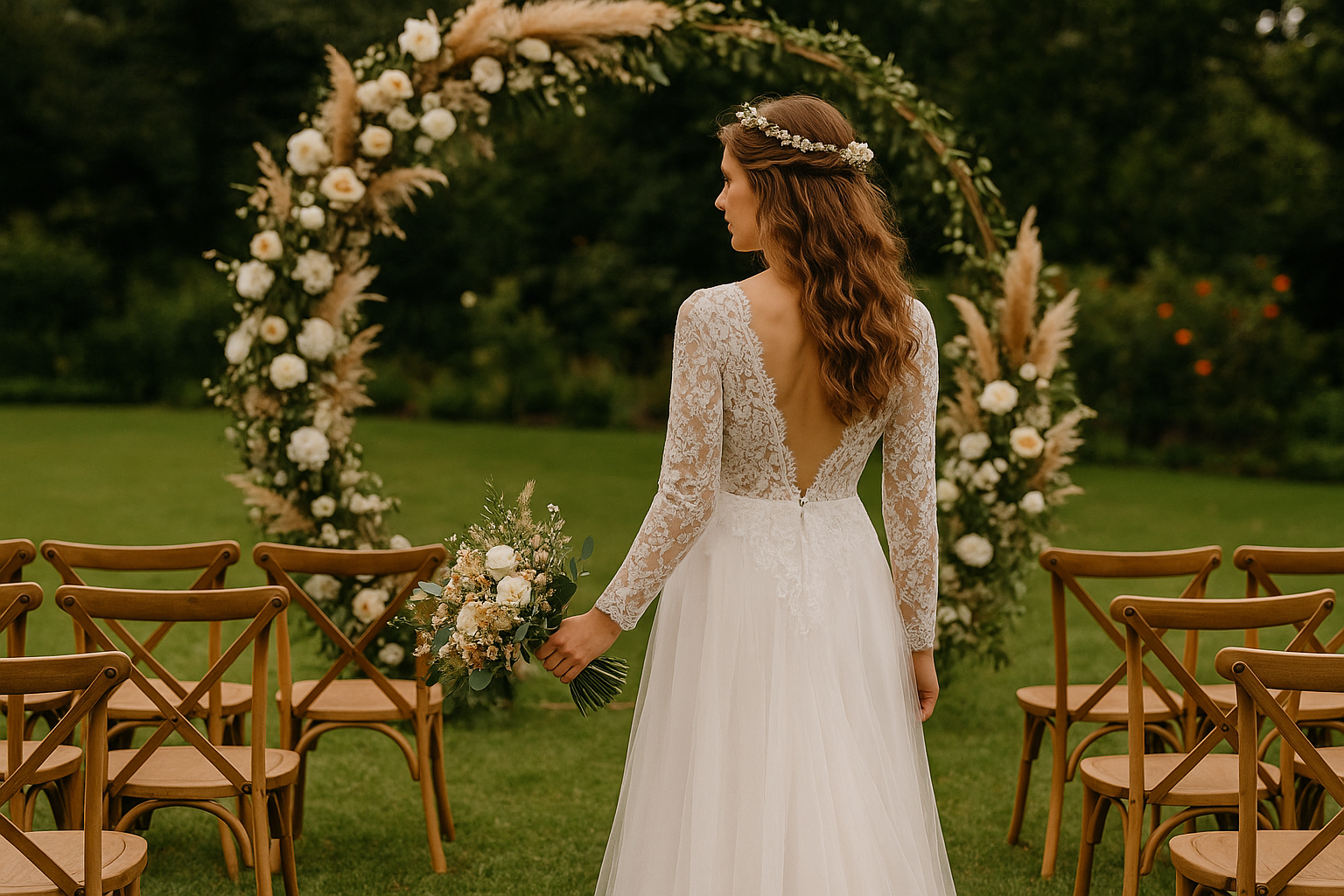 robe champetre de mariage