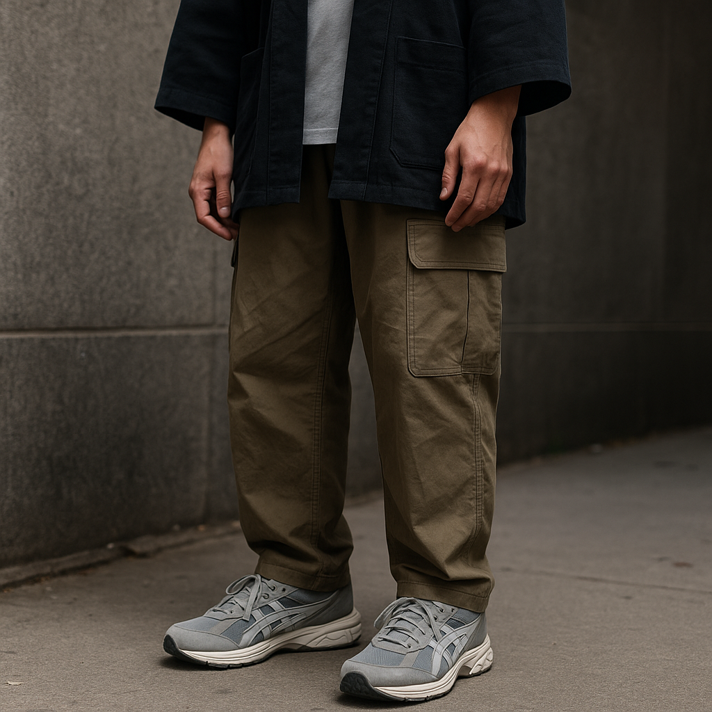 Port de chaussure pour style streetwear japonais