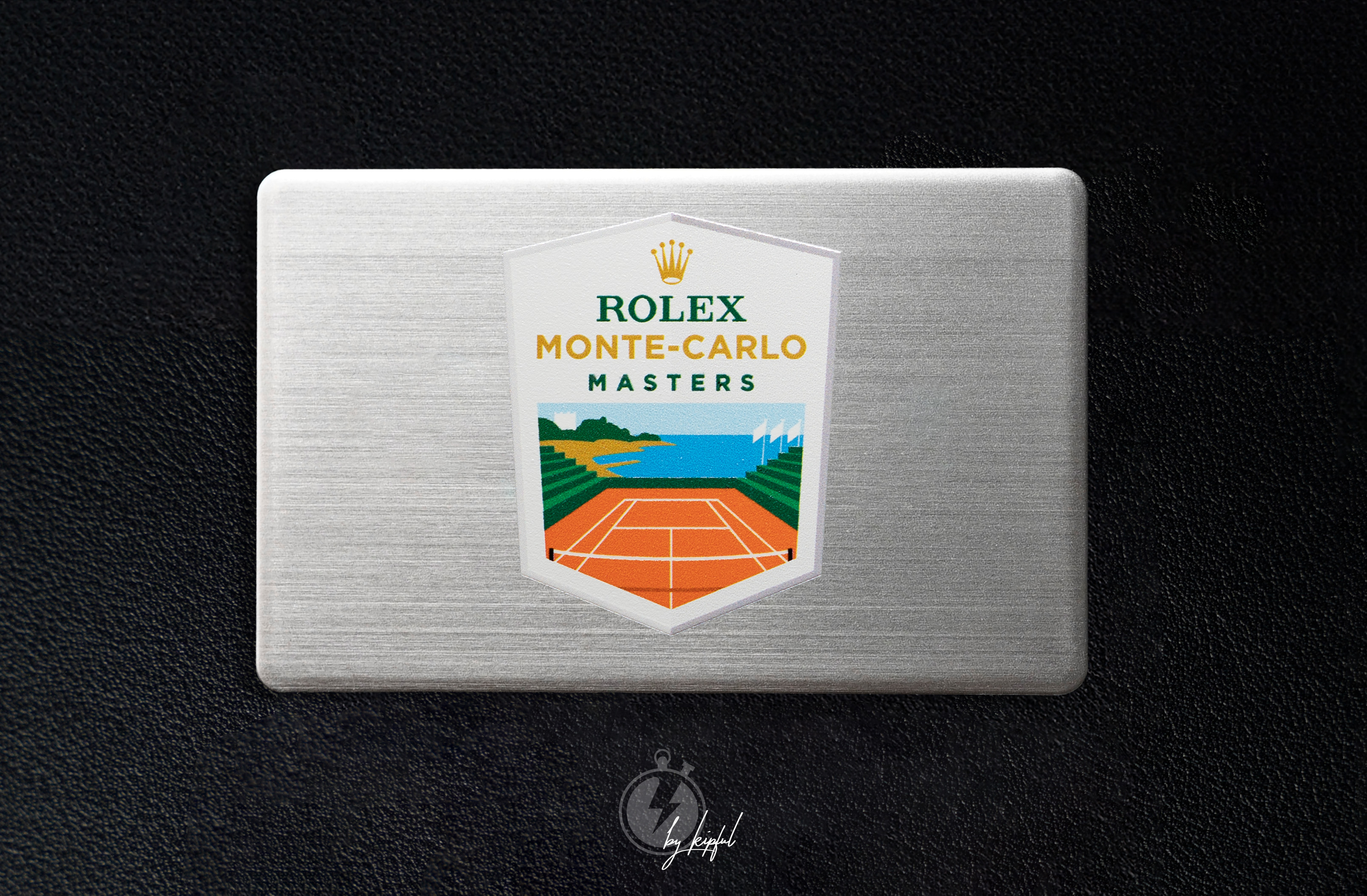 carte en metal imprimée couleur pour marque rolex