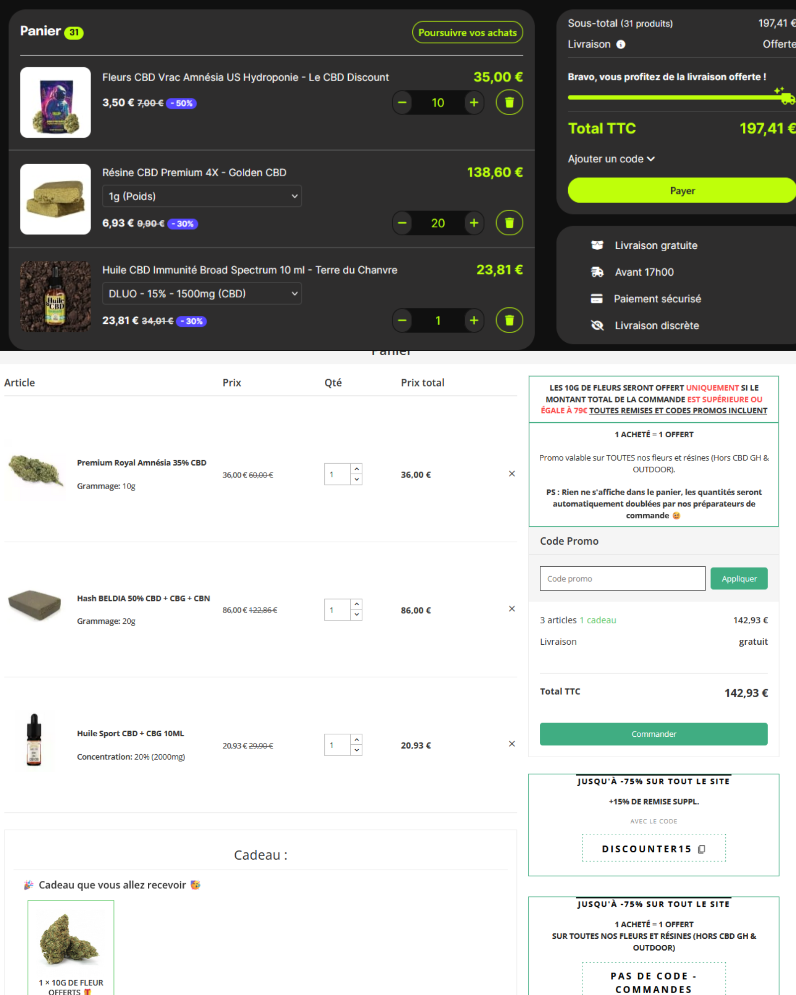 paniers cbd discounter